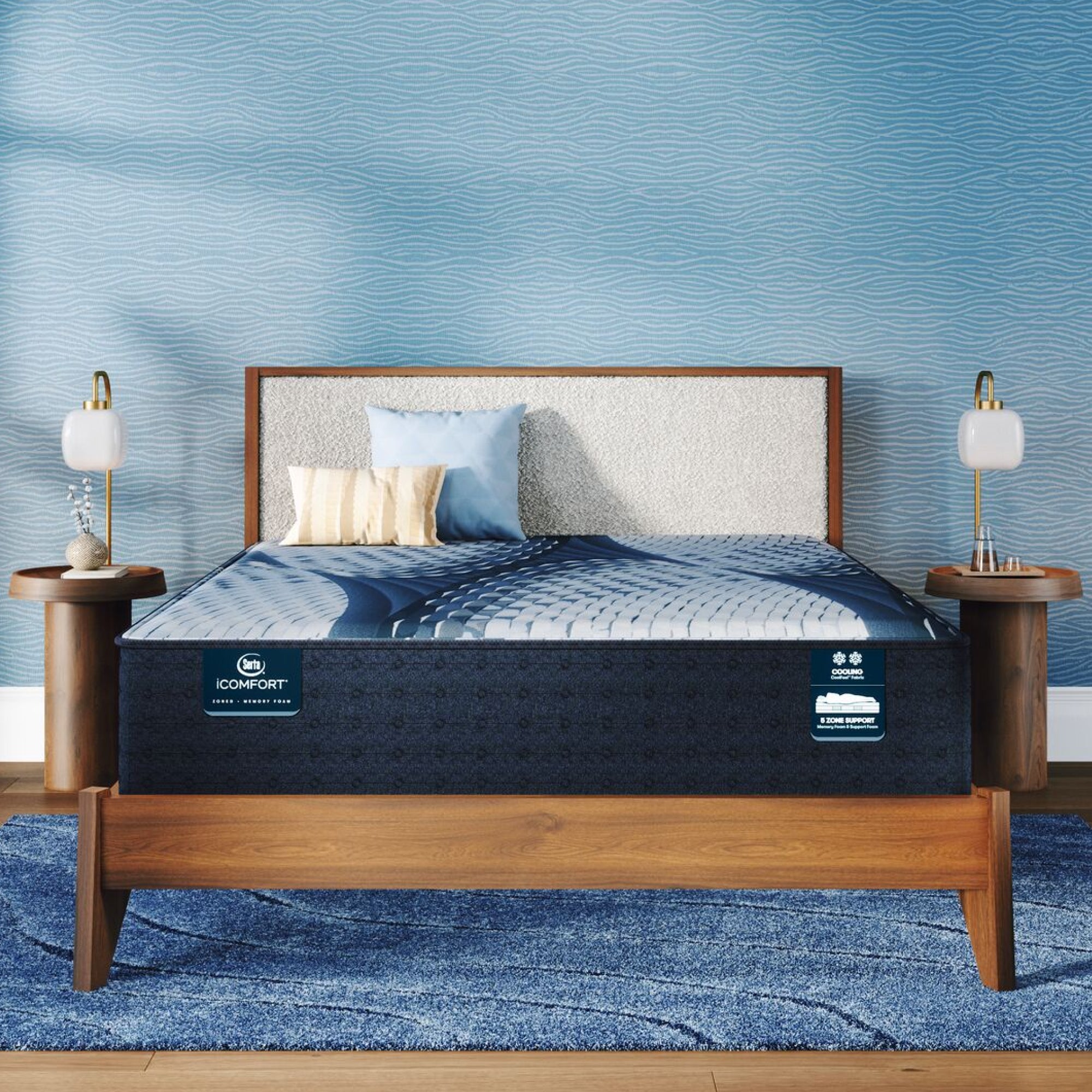 iComfort Iona 13" Memory Foam Medium Mattress Set