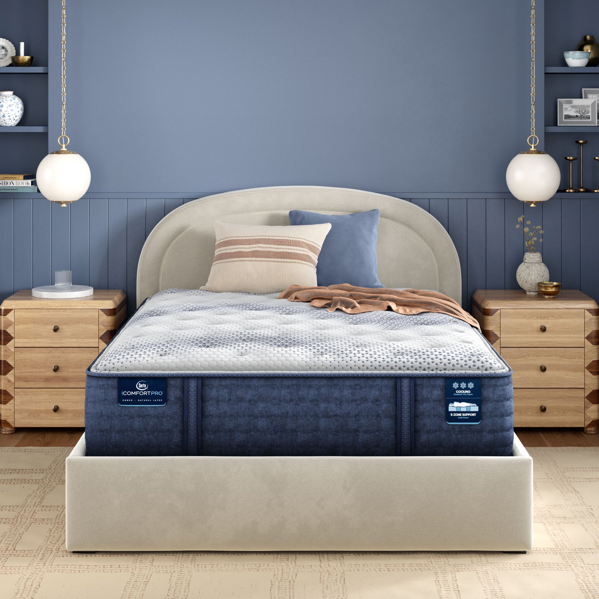 iComfortPro Canterbury 15" Latex Foam Plush Mattress