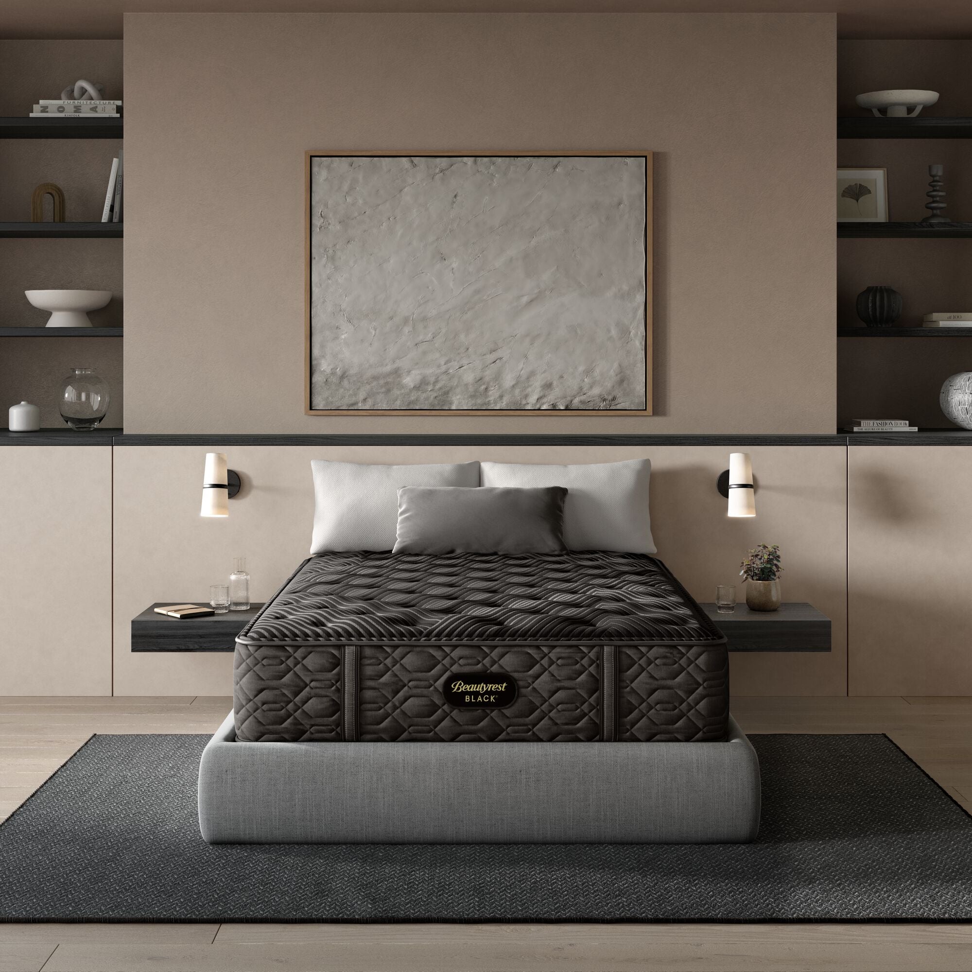 Beautyrest Black Series One 14.25" Medium Mattress -Cal Split