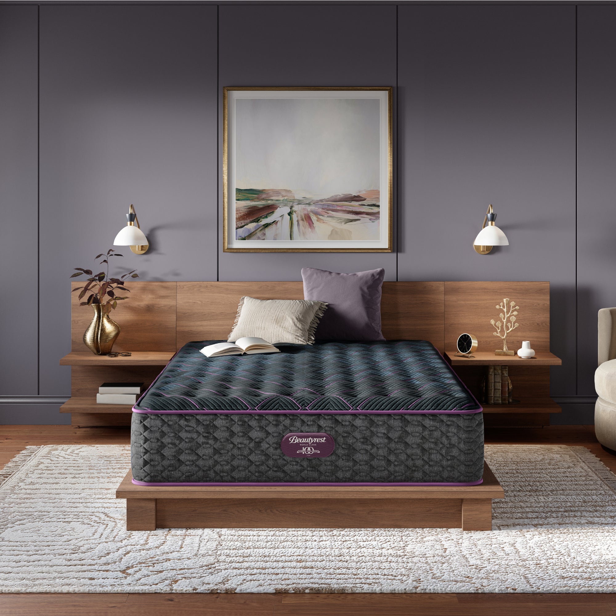 Beautyrest World Class Level Three Medium Firm Mattress -Cal
