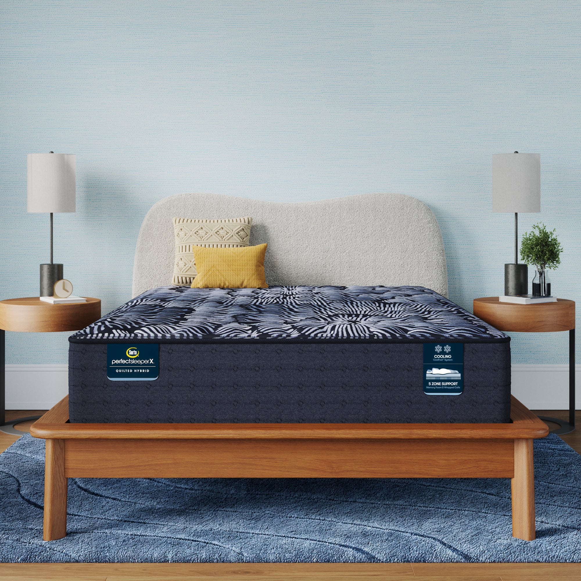 Perfect Sleeper X Knox 13.5" Hybrid Firm Mattress Set