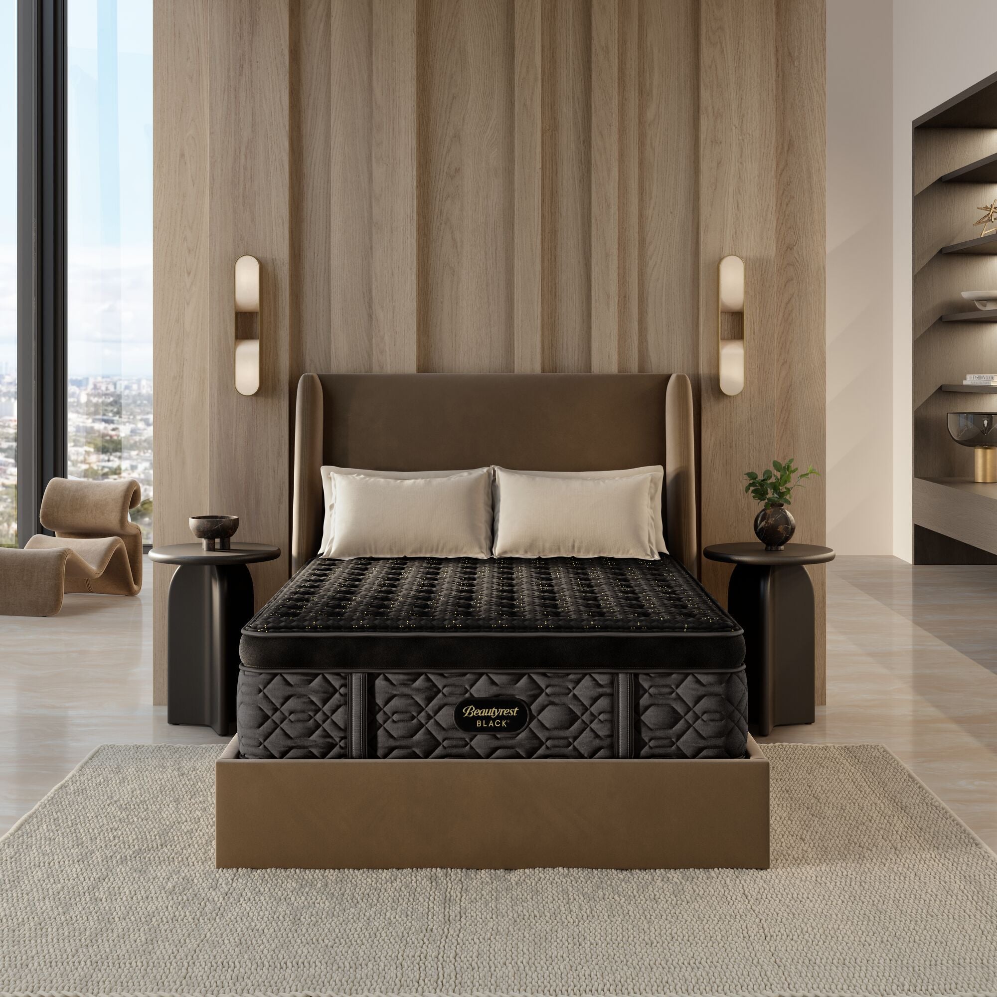 Beautyrest Black® Series Four 17.5" Firm Pillow Top Mattress Set