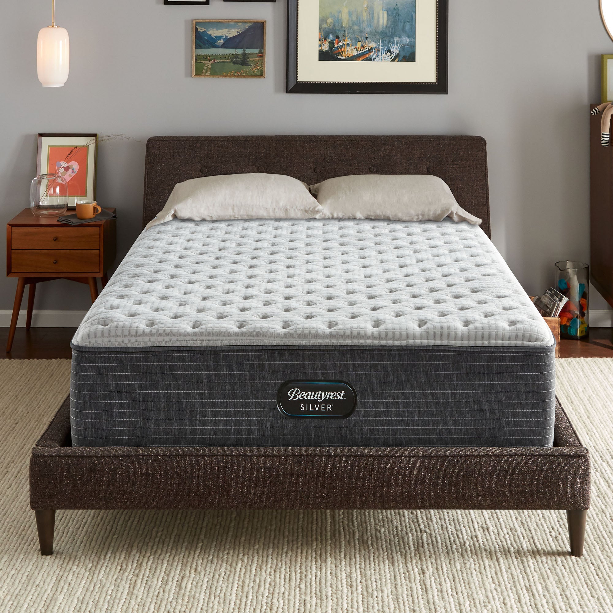 Silver BRS900 13.5" Extra Firm Mattress Set