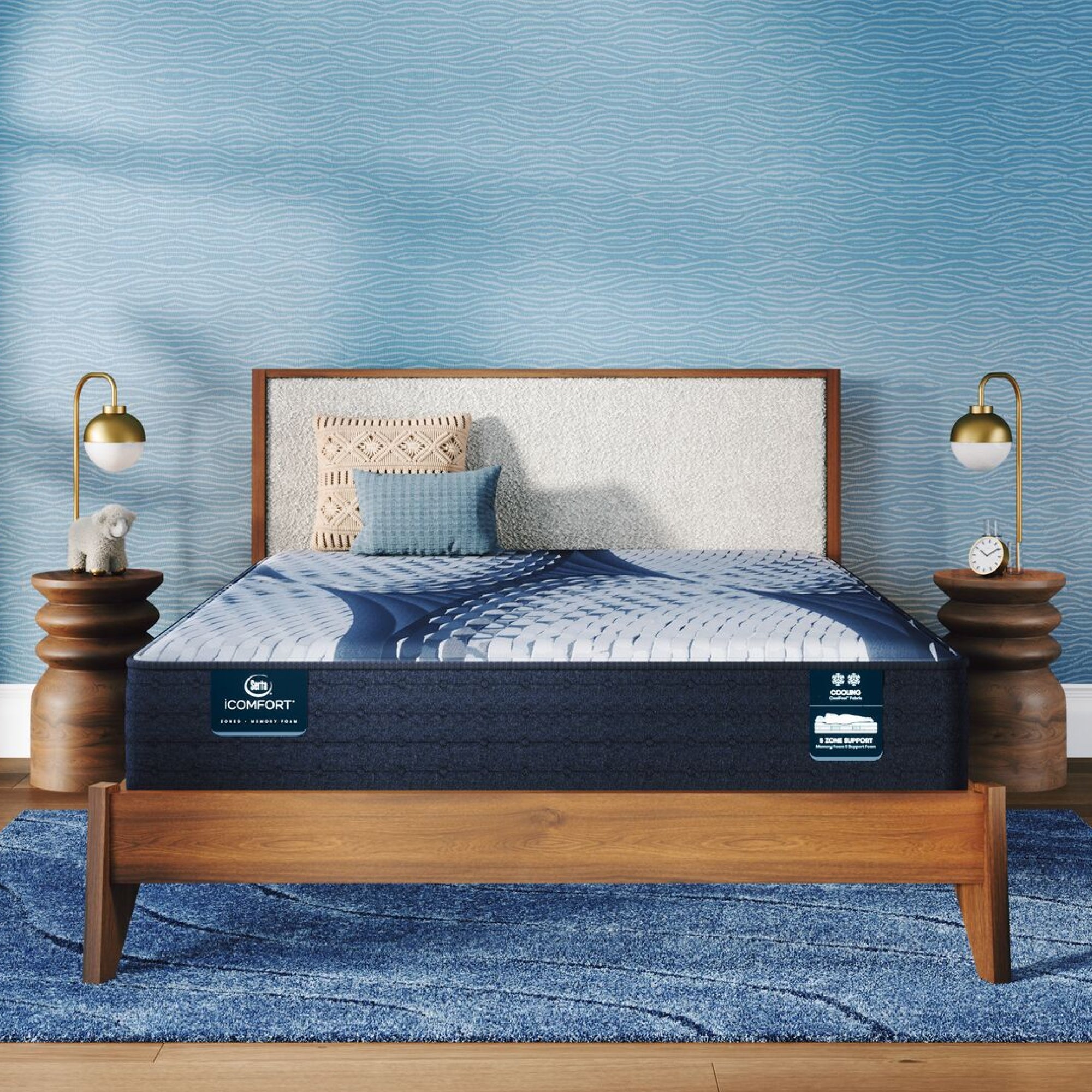 iComfort Elana 11.5" Memory Foam Firm Mattress Set