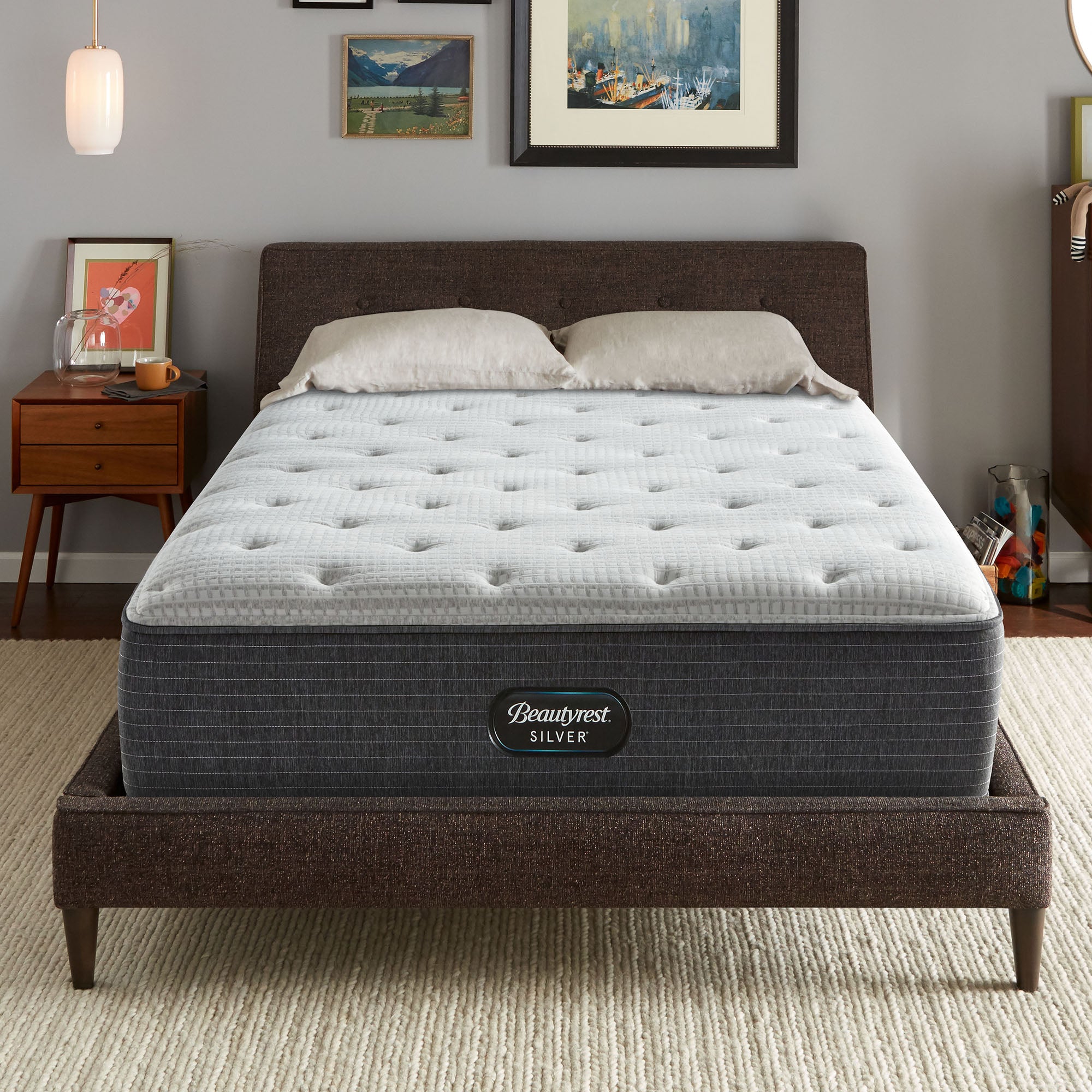 Silver BRS900 14.25" Medium Mattress Set