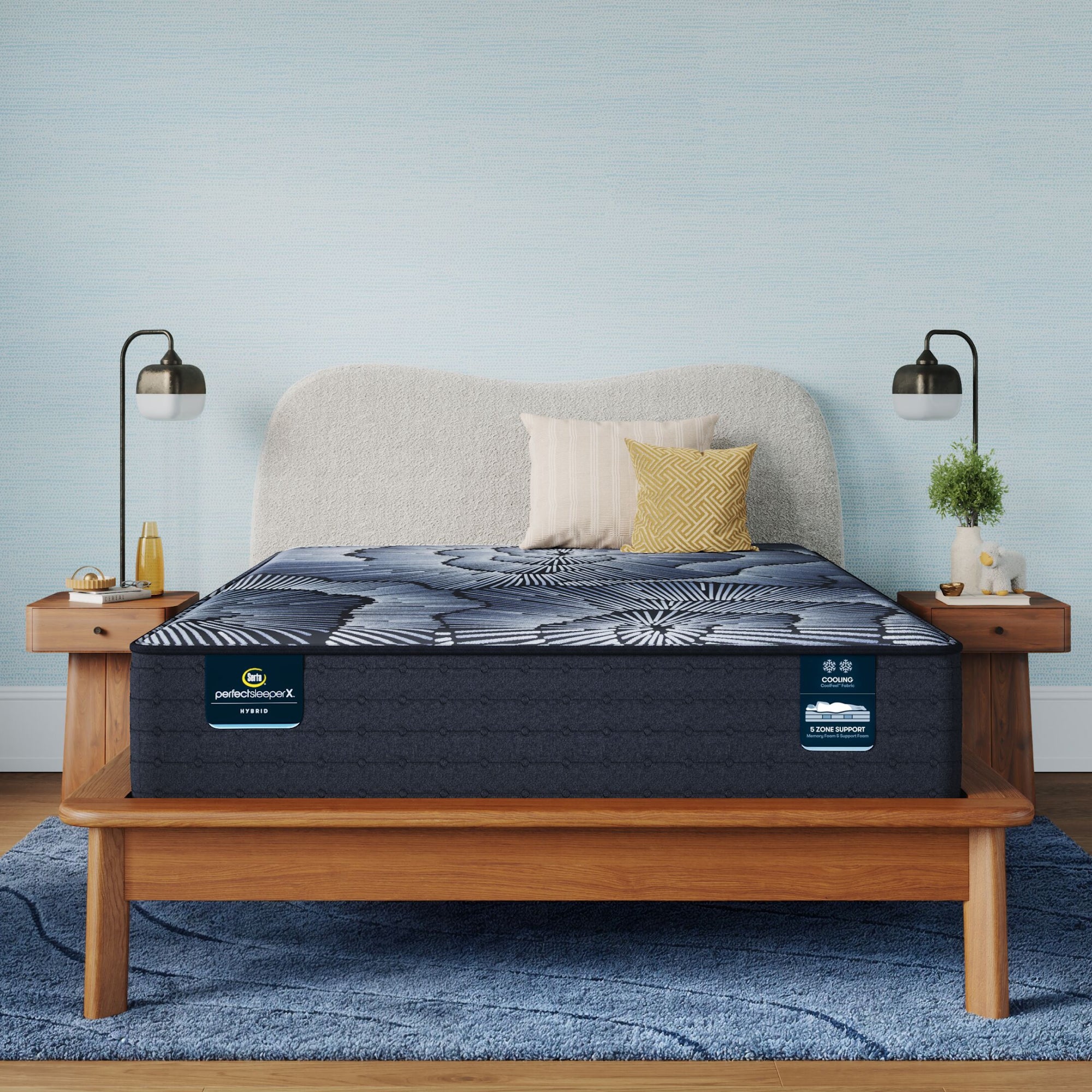 Perfect Sleeper X Kendall 13" Hybrid Medium Mattress Set