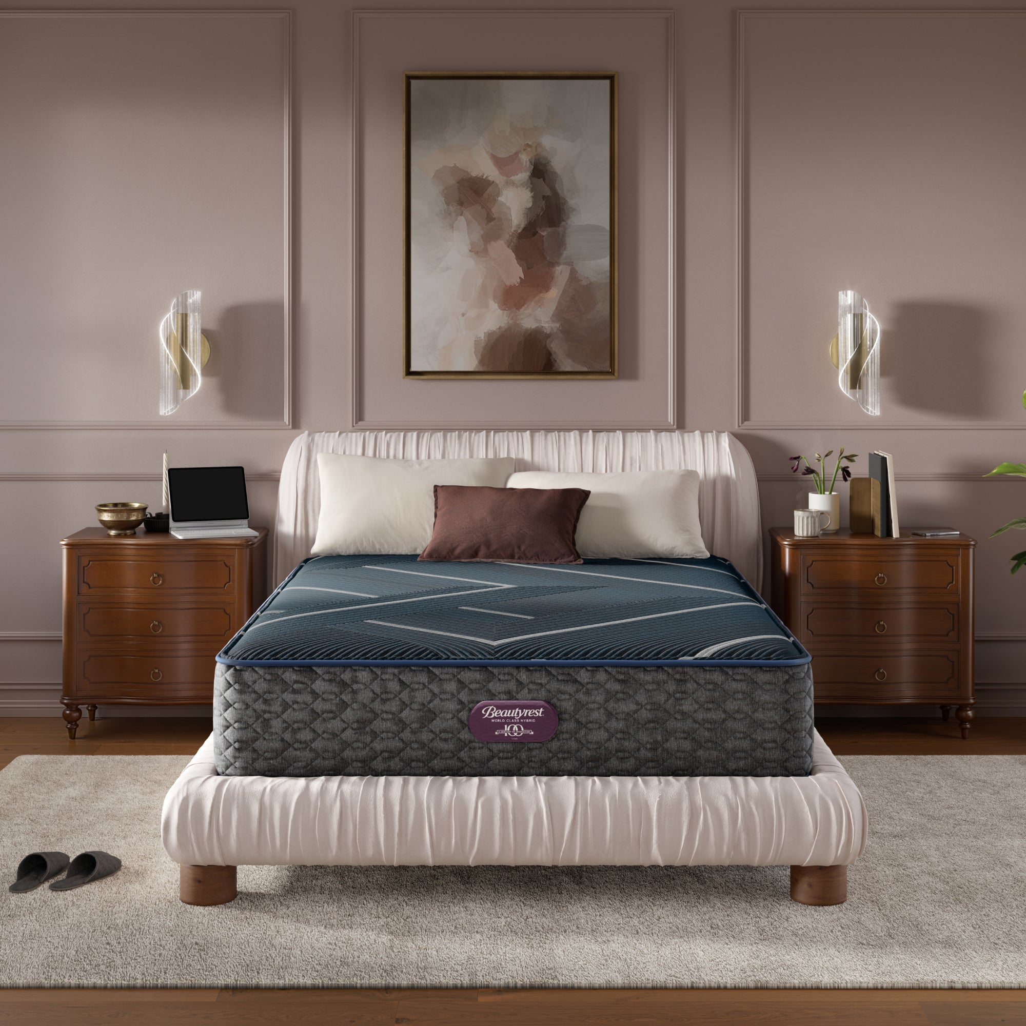 Beautyrest World Class Level Four Hybrid Firm Mattress -Cal