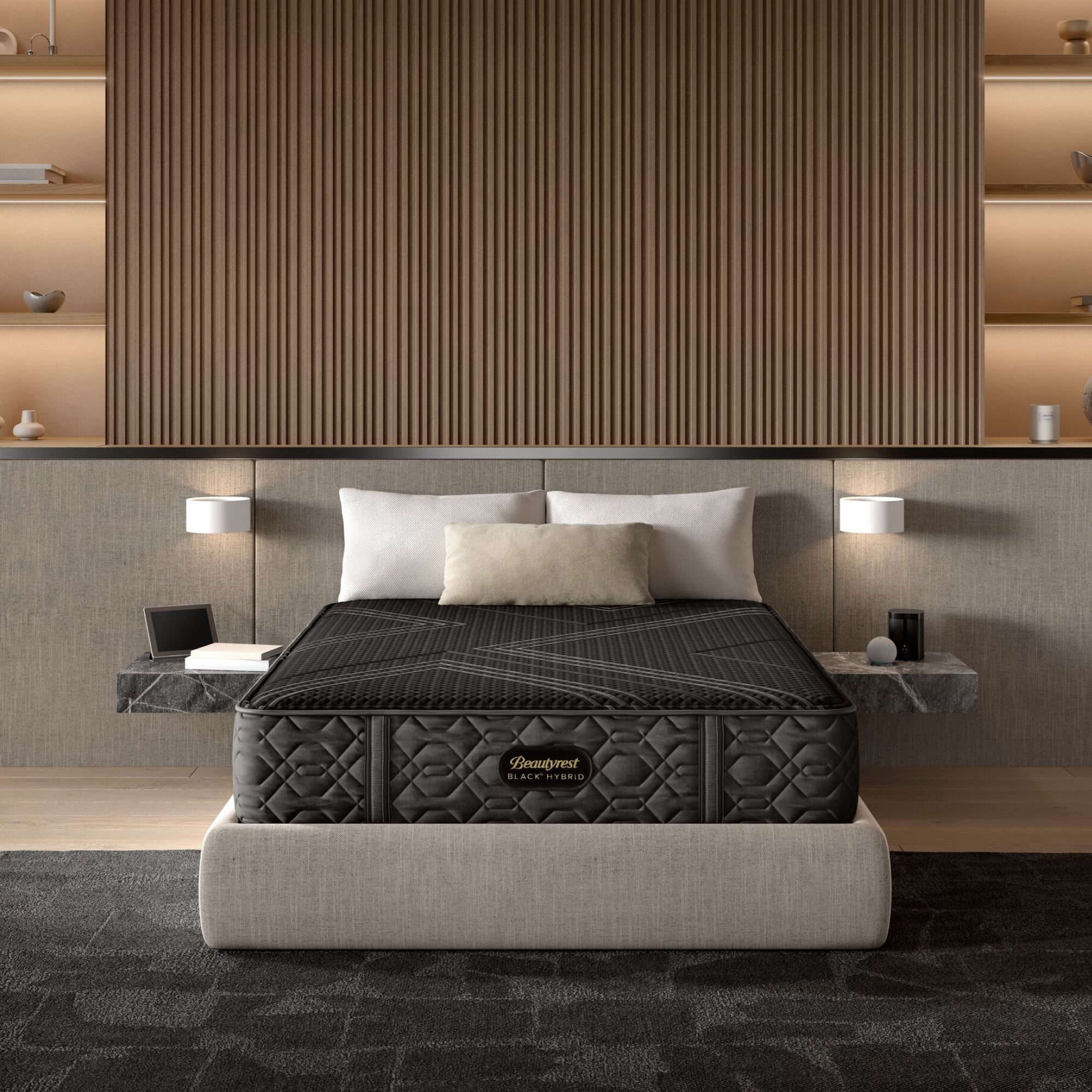 Beautyrest Black® Series One 12.5" Hybrid Firm Mattress -Cal Split