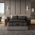 Beautyrest Black® Series Three 14.5" Hybrid Plush Mattress Low Profile Set -Cal Split