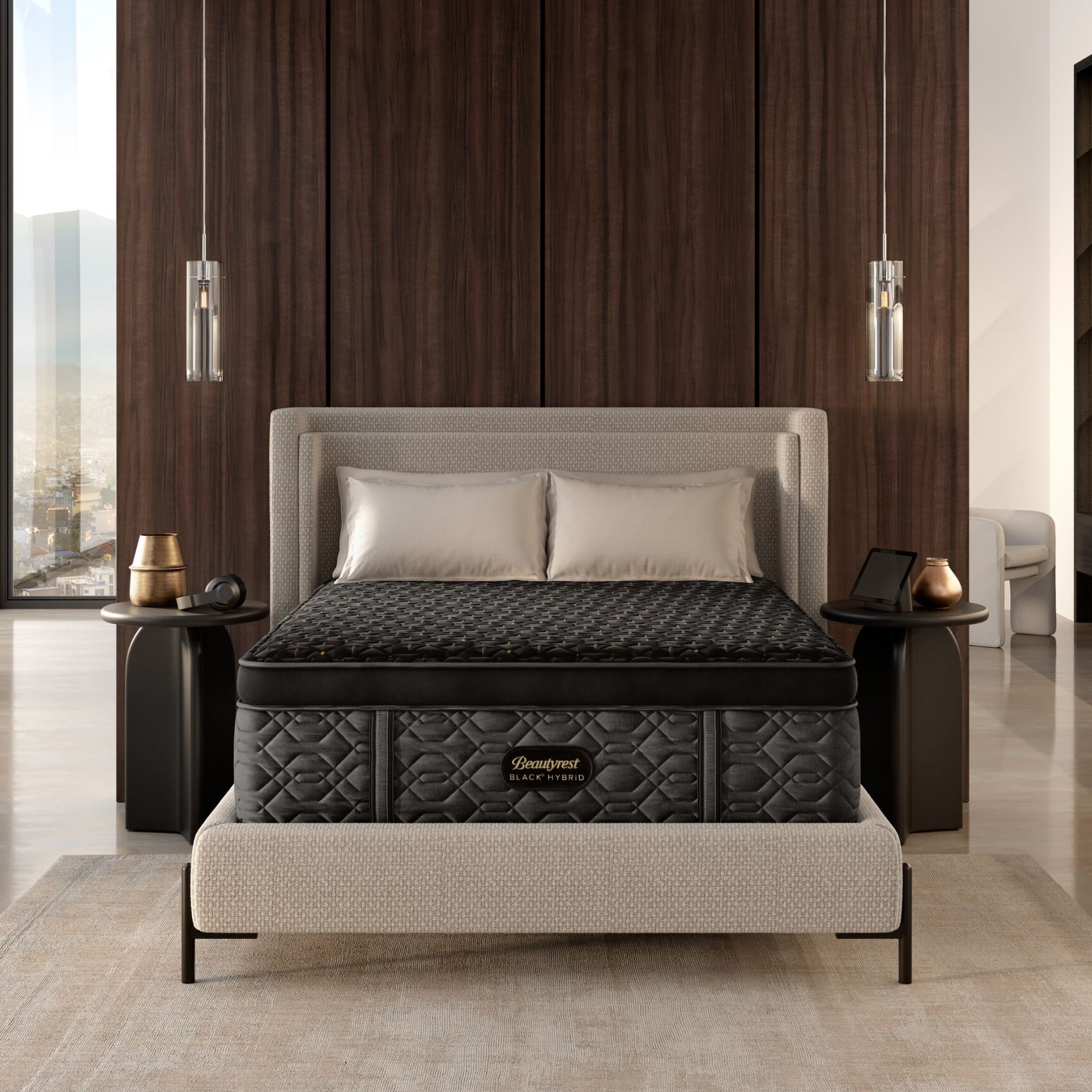 Beautyrest Black® Series Four 16" Hybrid Plush Apex Top Mattress -Cal Split