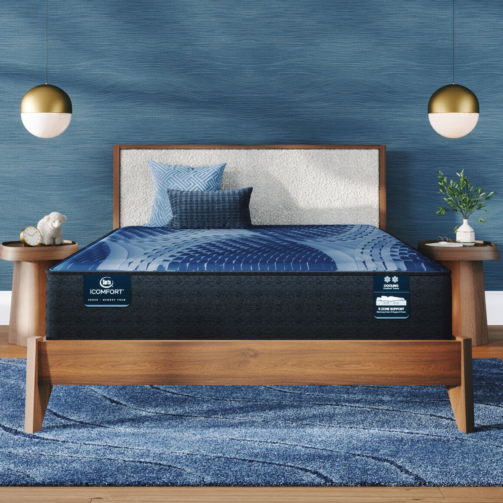 iComfort Aspire 14" Memory Foam Medium Mattress Set