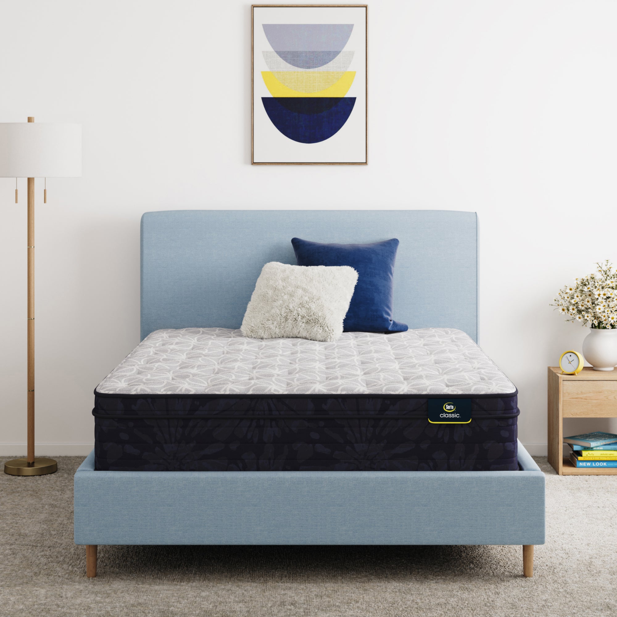 Classic Clarks Hill LTD 12.5" Plush Euro Top Mattress Low Profile Set