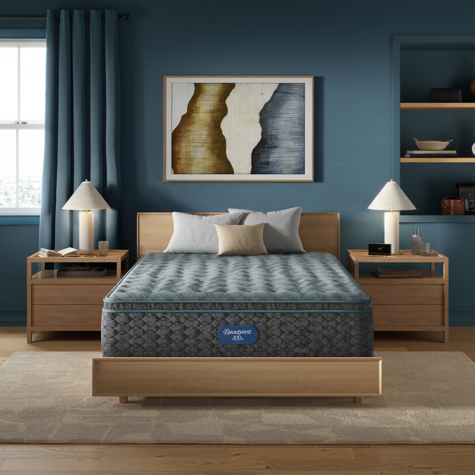 Beautyrest Level One Medium Pillow Top Mattress -Cal