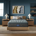 Beautyrest Level One Medium Pillow Top Mattress Low Profile Set -Cal