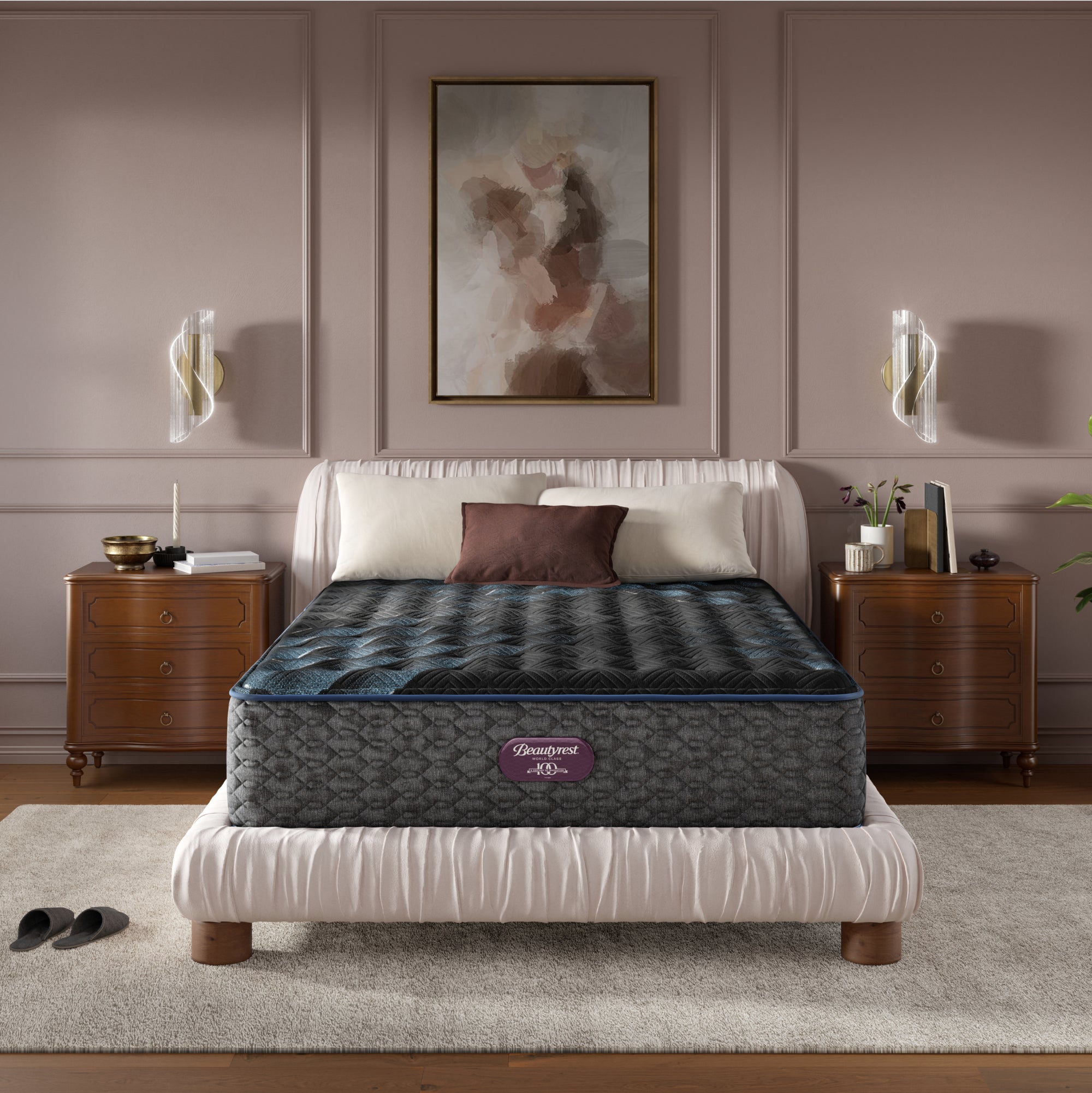 Beautyrest World Class Level Four Medium Mattress Set