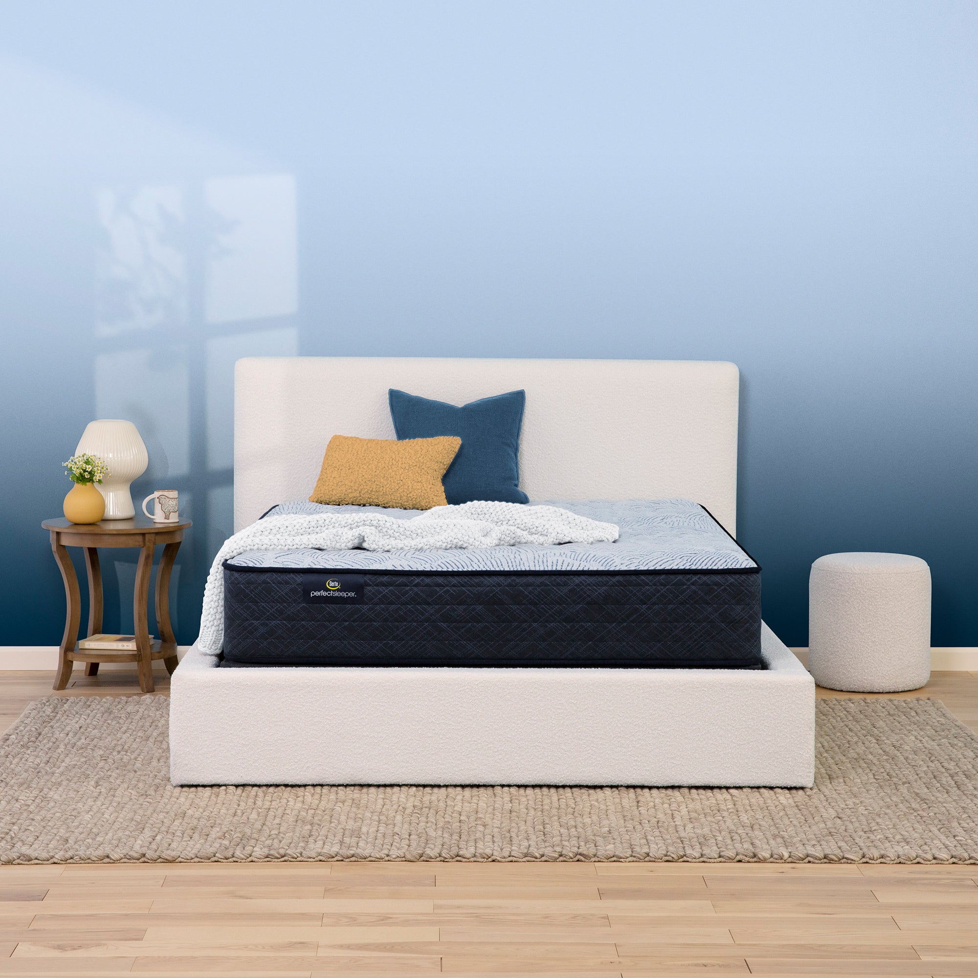Perfect Sleeper Blue Lagoon Nights 12" Firm Mattress Set