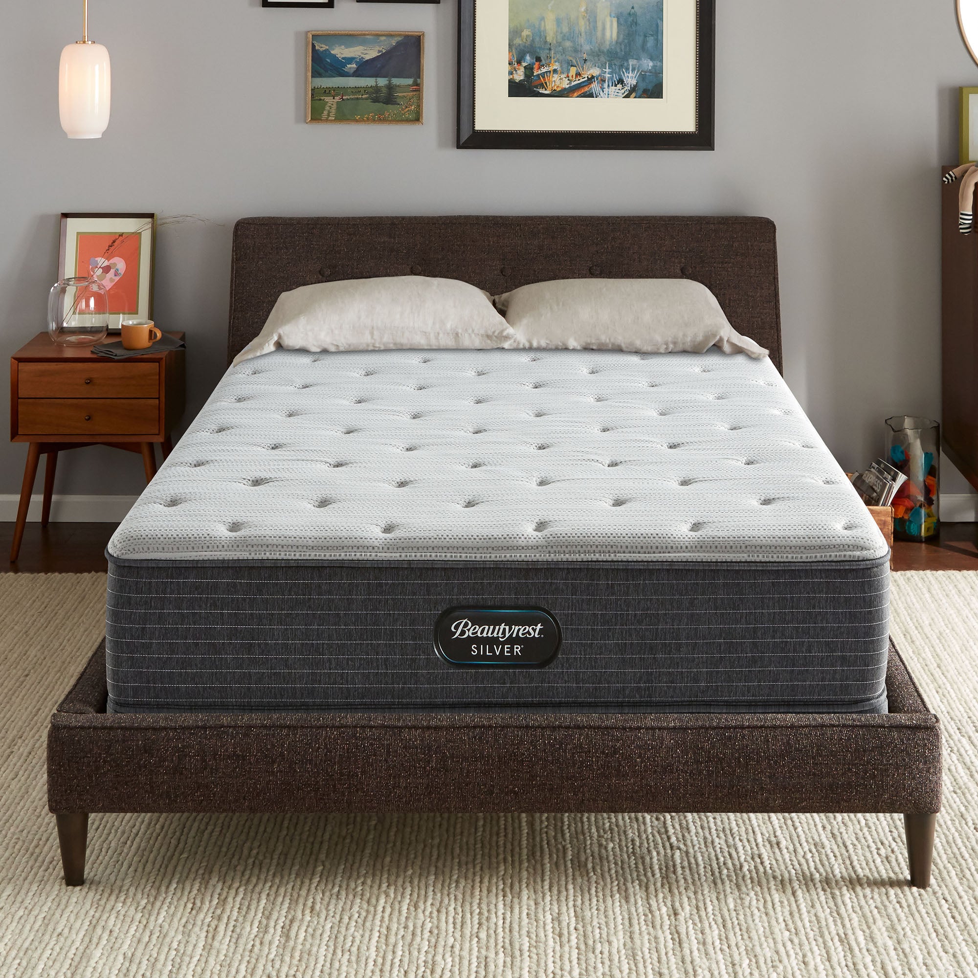 Silver BRS900 12.25" Plush Mattress Set