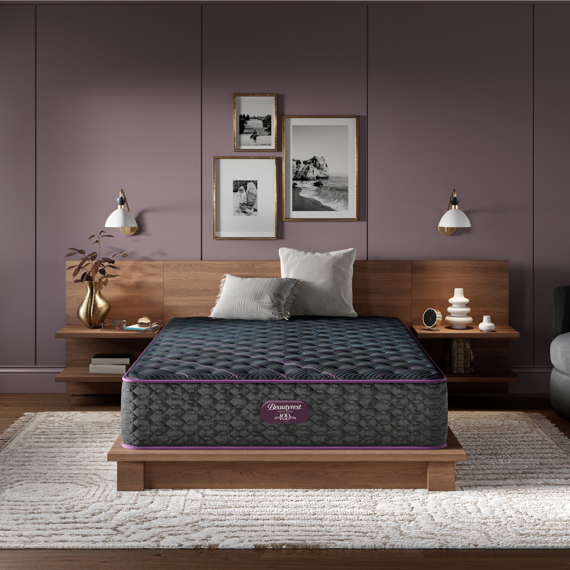 Beautyrest World Class Level Three Extra Firm Mattress Set -Cal