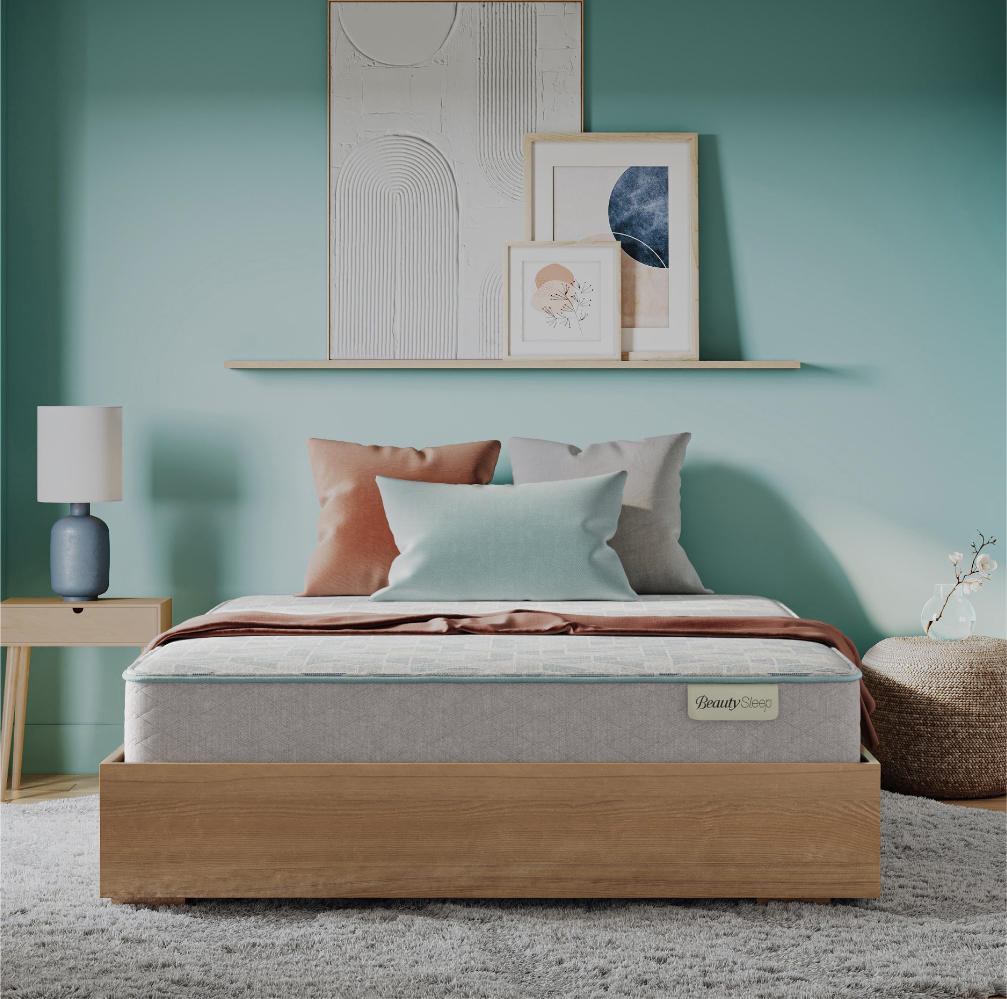 Slumberscape 12.5" Hybrid Plush Mattress